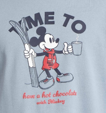 DISNEY Pijama Manga Larga Winter Club Hombre AQUA