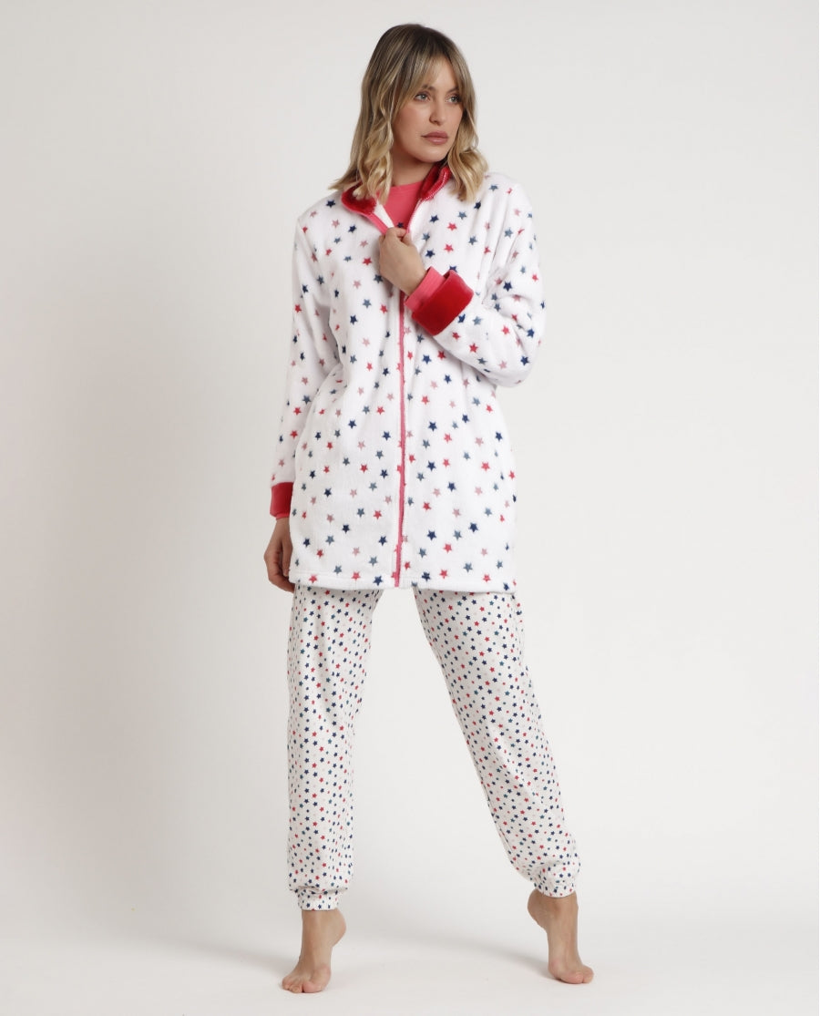 Bata Manga Larga Calentita Star para Mujer MULTICOLOR