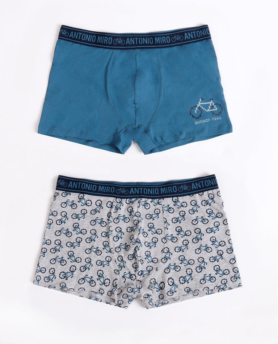ANTONIO MIRO Pack 2 Bóxer Pixel Bike Hombre