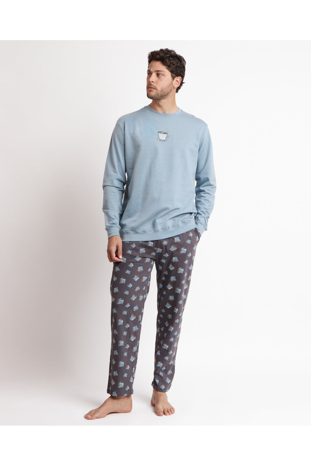 Pijama Manga Larga Coffee A Hombre AQUA