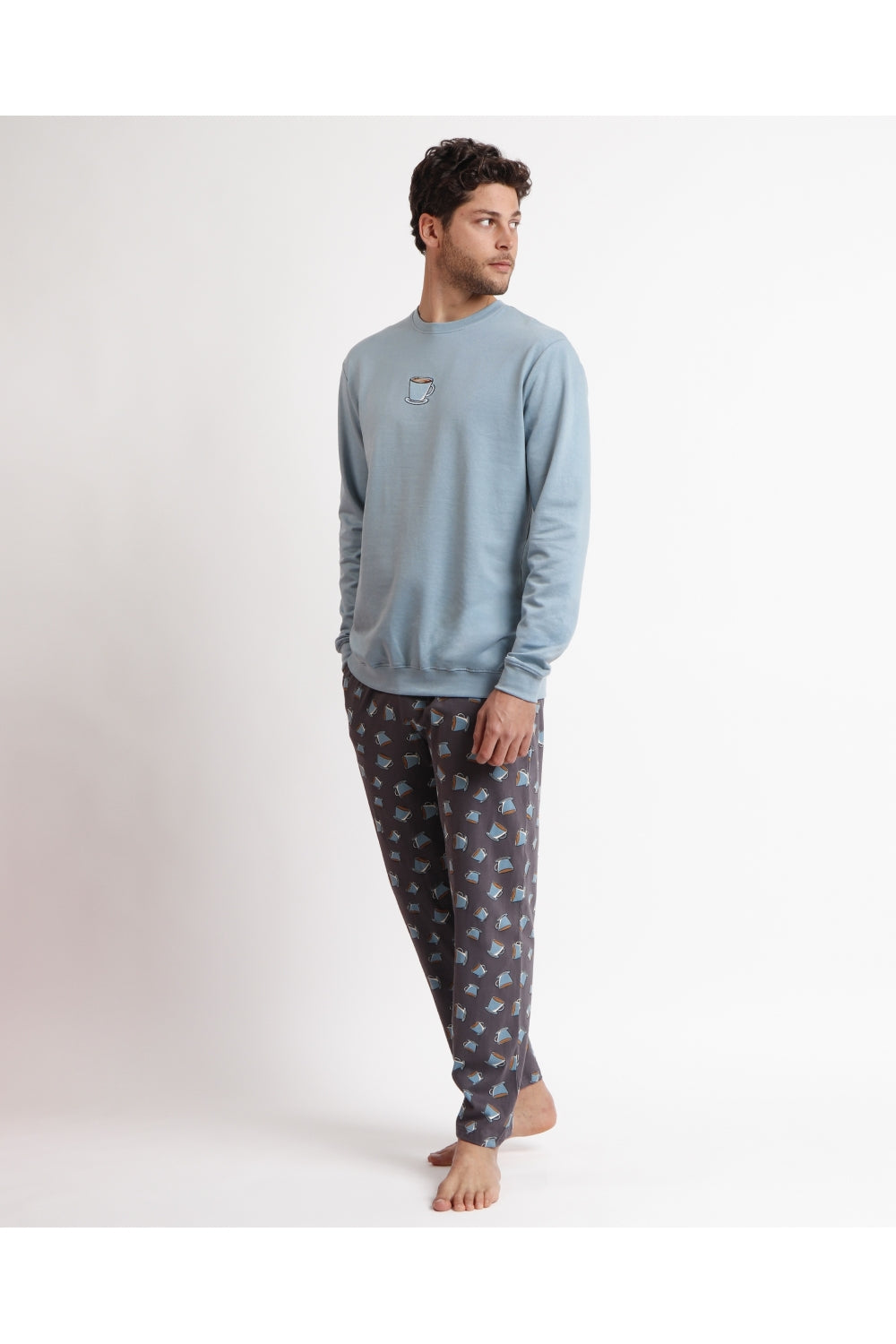 Pijama Manga Larga Coffee A Hombre AQUA