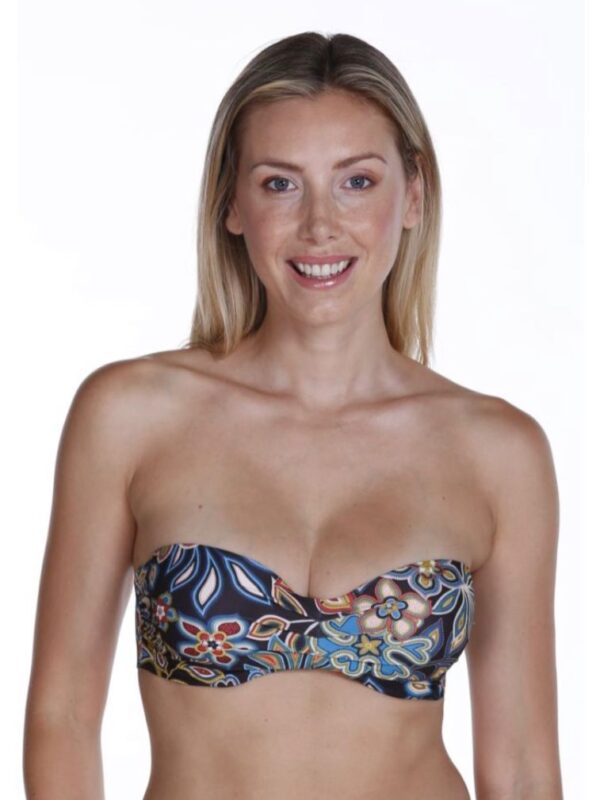 Bikini bandeau floral
